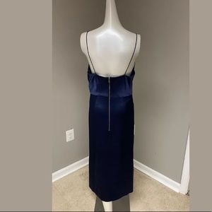 alice and olivia dion ruched slip dress